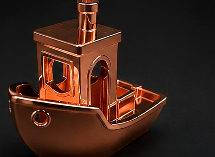 Polished copper plated Benchy