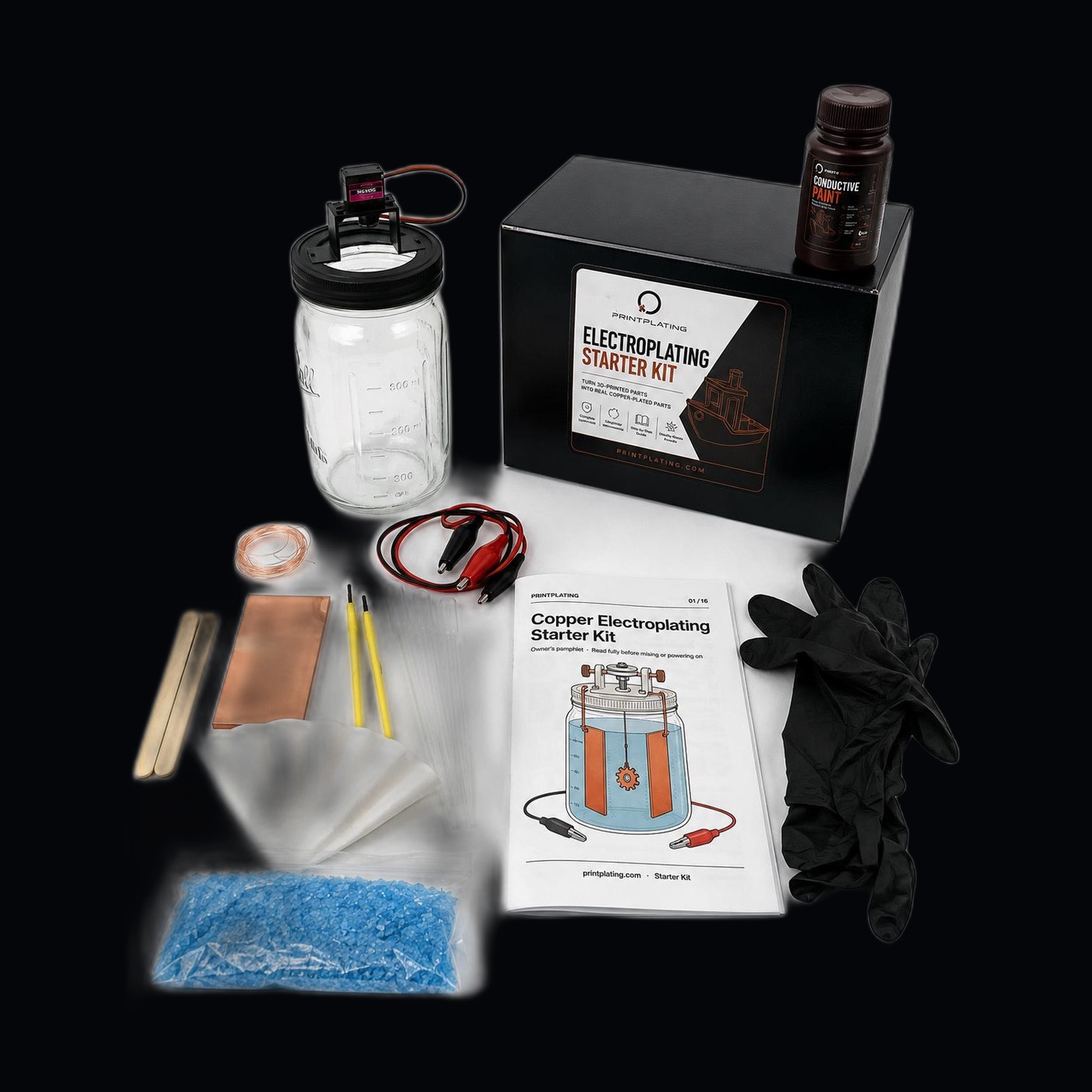 PrintPlating electroplating starter kit